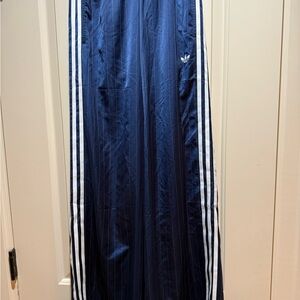 Adidas Blue pinstripe track Pants NWT